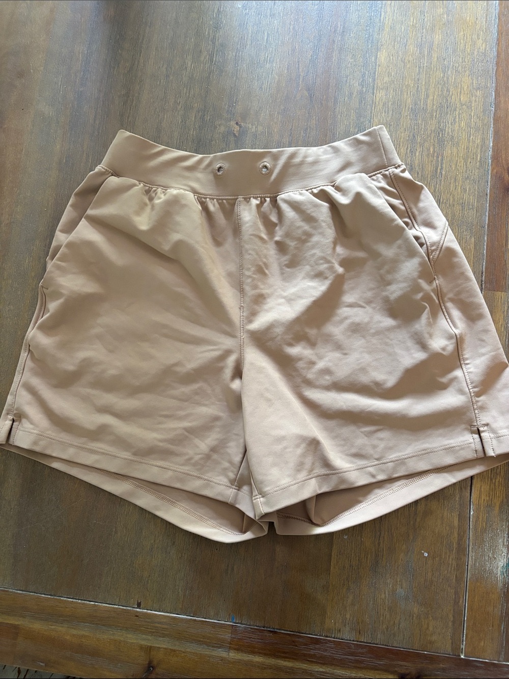 Old Navy Light Tan Athletic Shorts with Pockets